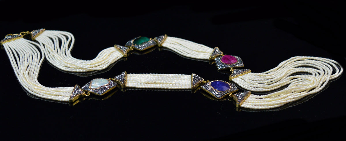 Multi Figure Pearl Necklace