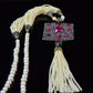 Multi Stone Tassel Necklace