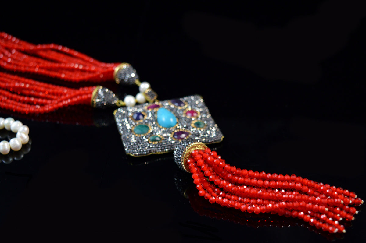 Red Multi Necklace