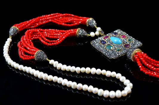 Red Multi Necklace