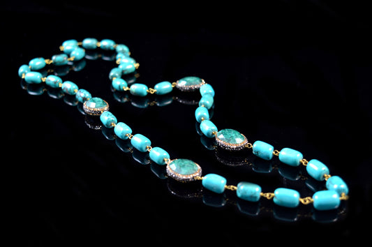 Feroza Bead Necklace