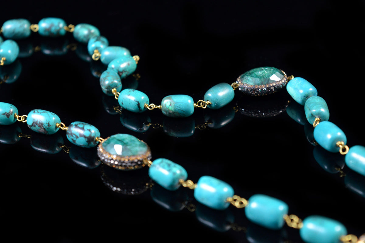 Feroza Bead Necklace