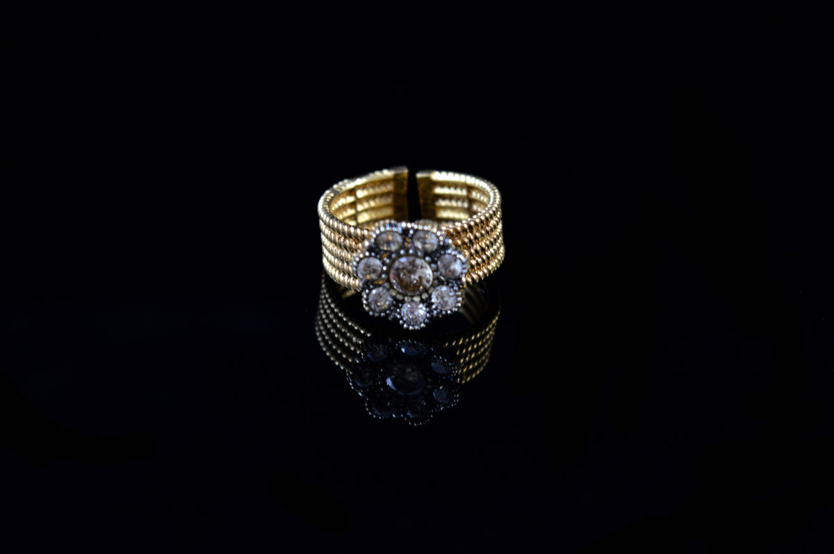 Floral Gold Band