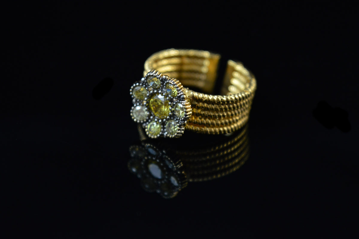Floral Gold Band
