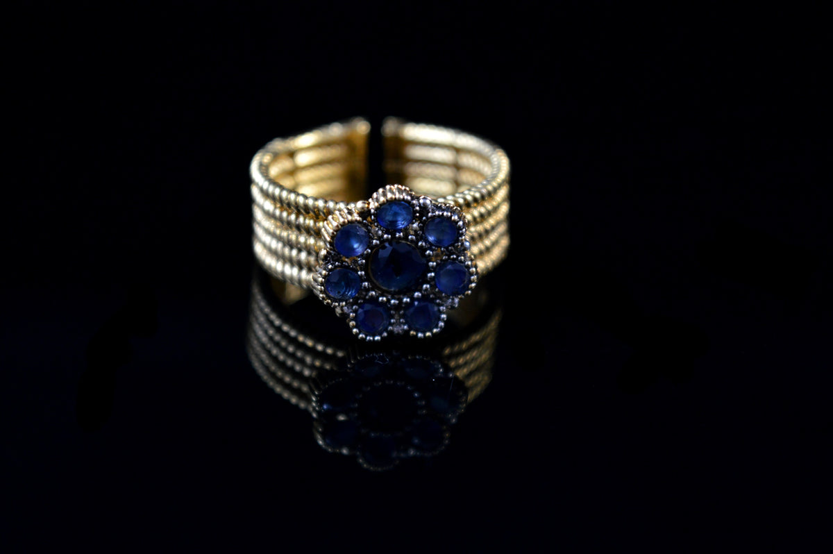 Floral Gold Band