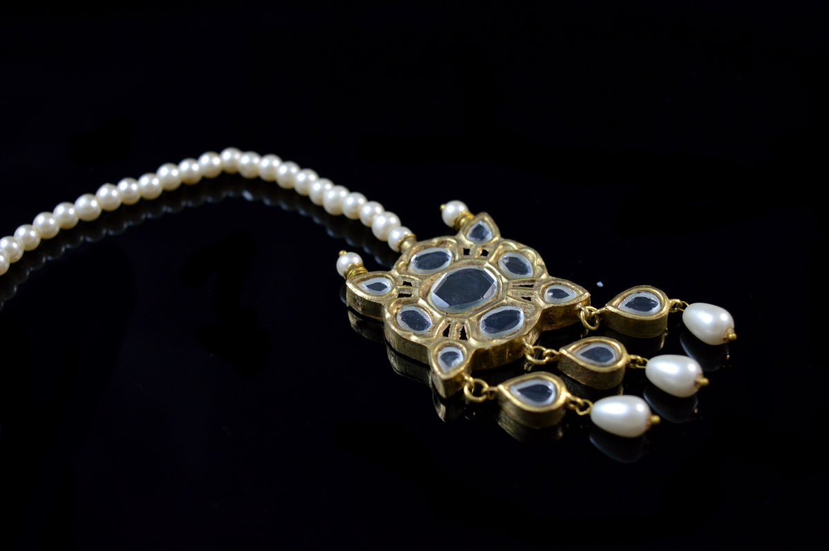 Kundan Pearl Bridal Set