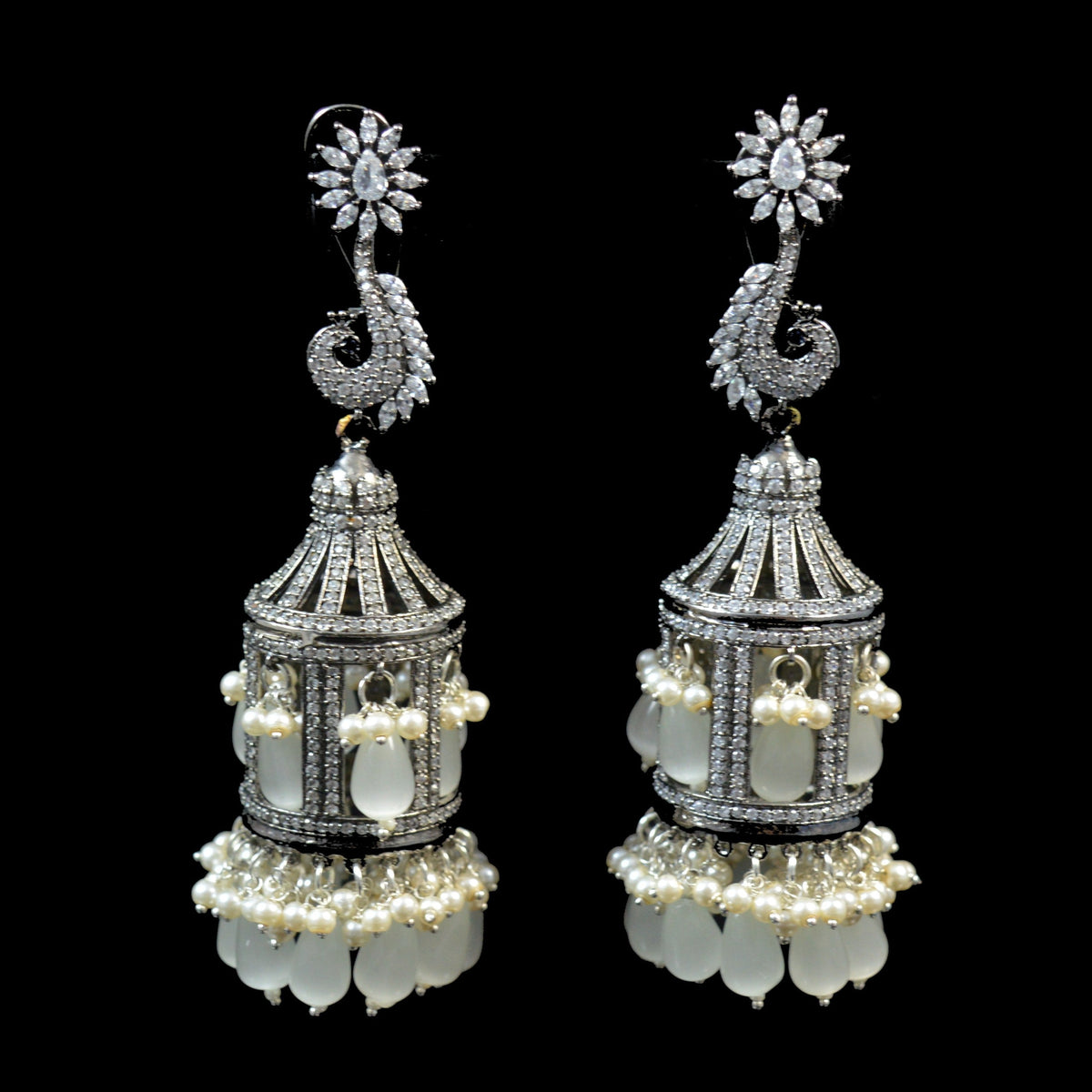 Cage Statement Jhumkas