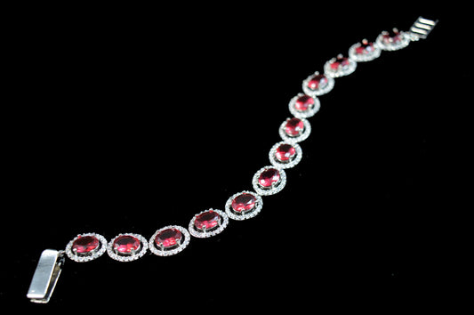 American diamond red bracelet