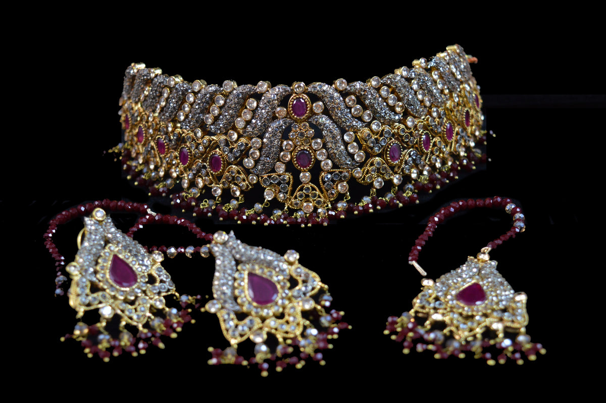 Ruby Polki Choker Set