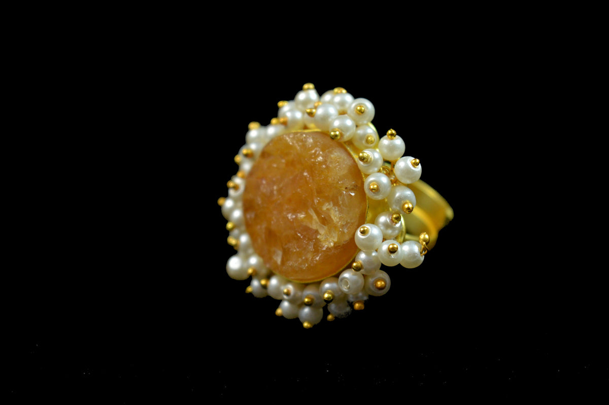 Citrine Natural Stone Ring 