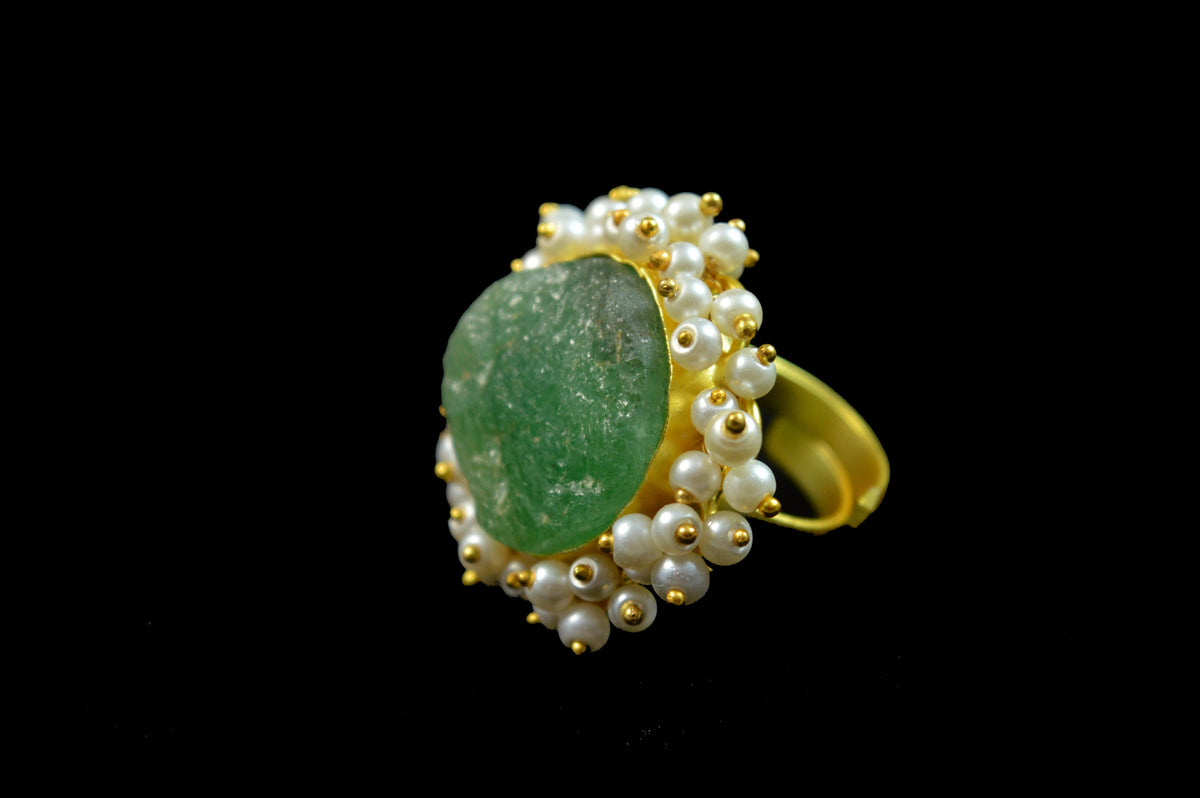 Amazonite Natural Stone Ring 
